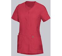 BP Med Tunics 1764-241-0188 - Casaca para mujer (manga 1/2 y cuello en V, 49% algodón, 48% poliéster, 3% elastolefina, corte ajustado, talla: XSn), color coral
