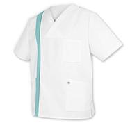 BP - Mochila para hombre y mujer, color blanco y verde menta