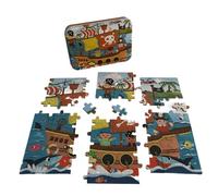BP- Piratas 120 Piezas Puzzle, Color Caja metálica (1948-2)