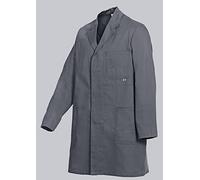 BP Workwear Basic 1310-150-53 - Bata de trabajo (botones ocultos, algodón puro, corte normal, talla: 64/66), color gris oscuro