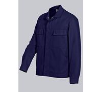 BP Workwear Basic 1485-060-10 - Chaqueta de trabajo con botones ocultos, algodón puro, ajuste normal, tamaño: 90/94, color: azul oscuro