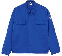 BP Workwear Basic 1485-060-13 - Chaqueta de trabajo con botones ocultos, algodón puro, ajuste normal, tamaño: 90/94, color: azul real