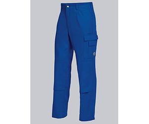 BP1486-060-13-37/38s - Pantalones de trabajo con parte trasera elástica de algodón puro, 300,00 g/m2, color azul real 54