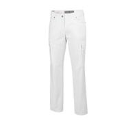 BP1642-686-21-18L - Pantalones Vaqueros para Mujer (5 Bolsillos, 230,00 g/m2, Mezcla de Tela con elástico, Talla 44), Color Blanco