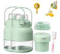 Bpa-Free Electric Citrus Juicer 17 Oz, Fresh Juice Blender with Straw, Two Lids, Portable Blender for Smoothies, Shakes,Food Prep & Frozen Blending (2pcs)