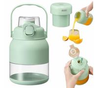 BPA-Free Electric Citrus Juicer 17 oz, Portable Blender Cup with Straw and Two Lids, Juice Smoothie Blenders on the Go, Multifunctional Large-Capacity Wireless Blenders Rechargeable (1Pcs)