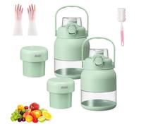 Bpa-Free Electric Citrus Juicer 17 Oz, Straw, Two Lids, Portable Blender For Smoothies, Shakes, Food Portables Juicer Blender Bottle, Ostmars Juicer Portable Blenders (2PC)