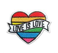 BPA Parche bordado de corazón colorido, Pegatinas para Ropa, para planchar en parches para coser para ropa, chaquetas, etc