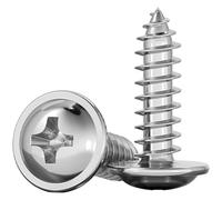 BPABDEITR 200 tornillos de cabeza Phillips de acero inoxidable M4 304 con arandelas de 22-30 mm(22mm)