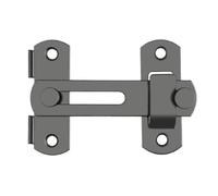 BPABDEITR Cerradura for Puerta De Granero, Giro De 180 Grados, Aleación De Zinc, Negro, 2 Uds.