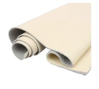 BPABDEITR Láminas de cuero vacuno curtido vegetal de 1,5 mm, multicolor, varios tamaños(Beige White,30x30cm)