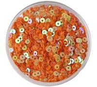 BPABDEITR Lentejuelas sueltas for manualidades y costura, 3-6 mm, multicolor(Aborange,5mm 1000pcs 10g)