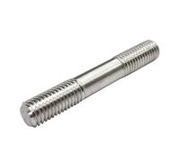 BPABDEITR Paquete de 10 pernos prisioneros de acero inoxidable de doble extremo M2 M2.5 M3 M4 M5 M6 20-70 mm(M3 70mm)