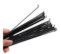 BPABDEITR Radios Bici, Radios de Bicicleta de montaña de Acero Inoxidable Negro de 14 g y 2 mm (Paquete de 50, 133-300 mm)(174MM)