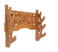 BPABDEITR Soporte de pared de bambú de 4 capas for espadas samuráis, katana, wakizashi, tanto, 3 estilos(Dragon Style)