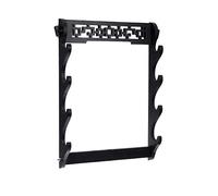 BPABDEITR Soporte de pared for espadas samurái, katana, wakizashi, tanto, negro, 1-6 niveles(4 Tier)