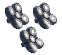 Bpbdzz Paquete de 3 cuchillas de repuesto para afeitadora Freebird Head, repuestos de maquinilla de afeitar eléctrica de 5 cuchillas compatibles con la serie Freebird Flex para hombres calvos