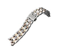 BPBZUTUMDZ Accesorios de reloj 22mm 23mm 24mm aptos for Tissot 1853 Couturier T035 correa de acero inoxidable T035407A T035627A correa de reloj de negocios for hombres(Silver Rose,22mm)