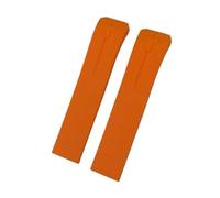 BPBZUTUMDZ Ajuste for Tissot apto for T-TOUCH T013 T048 T047 T033T04 21mm correa de goma de silicona suave for reloj correa de reloj deportivo T091 T013420A(Orange)