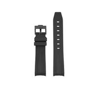 BPBZUTUMDZ Correa de goma de silicona for reloj, interfaz de arco de 20mm, deportes de buceo, correa de reloj negra, verde, blanca y azul, apta for Rolex Submariner Yacht Master(Black black-B pin)