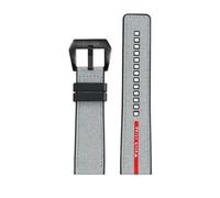 BPBZUTUMDZ Correa de reloj for parte inferior de goma de silicona y nailon, 22mm, 24mm, azul, negro, gris, líneas rojas, correa de reloj for hombre apta for Panerai sumergible Luminor 1404(Gray-B pin,