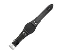 BPBZUTUMDZ Correas de reloj de cuero transpirables y respetuosas for la piel aptas for Fossil Ch2564 Ch2565 Ch2891 Ch3051 Series Correa 22mm(Black(PW)-Steel-K8)
