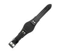 BPBZUTUMDZ Correas de reloj de cuero transpirables y respetuosas for la piel aptas for Fossil Ch2564 Ch2565 Ch2891 Ch3051 Series Correa 22mm(Black(PW)-Black-K8)