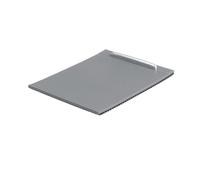 BPBZUTUMDZ Reposabrazos de Cromo de Carbono for Coche, Consola Central, portavasos, Cubierta de Rodillo, Tapa de Panel de portavasos de Agua, Repuesto Apto for Passat B6 B7 CC(Gray)