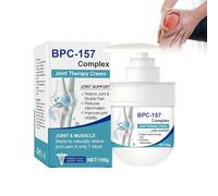 BPC-157 Crema reparadora de articulaciones, crema de alivio de articulaciones, bálsamo calmante muscular, hidratante y nutritiva, para espalda, hombros, cuello, brazos, rodillas, pies (1 unidad, 100 g