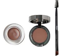 Bperfect Dúo de pomada y polvo para cejas Indestructi'Brow Lock & Load - Pomada, polvo y brocha Dark Brown