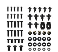 BPILOT Tornillos Kit Completo De Tornillos De Carenado para Motocicleta, Tuerca De Tornillos para Honda CBR1000RR CBR 1000 RR CBR 1000RR 2004 2005, Acero Inoxidable (Color : Nero)
