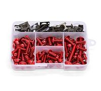 BPILOT Tornillos para Yamaha YZF R1 R6 YZFR1 YZFR6 2005 2006 2007 2008 2009, Tornillos de carenado para Motocicleta, Kit de Tornillos de Resorte para carrocería de Parabrisas (Color : Rosso)