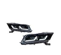 Bpjikxf Faro Principal Para Accord 2008 2009 2010 2011 2012 2013 Faros Delanteros LED DRL Señal De Giro Luz Carretera Lente Proyector Ojo Ángel(RHD)