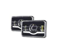 Bpjikxf Luz Antiniebla Faros Rectangulares Para Peterbilt 379 378 357, Delanteros Para Motocicleta Y Camión, 12V 24V 4x6 Pulgadas, Luz De Trabajo LED H4 Cuadrada(2 piezas)