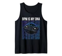 BPM IS My DNA DJ Music Mix Design para Club y Rave Camiseta sin Mangas
