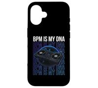 BPM IS My DNA DJ Music Mix Design para Club y Rave Carcasa para iPhone 16
