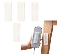 Bpoeee 4/10 Pieces Self-Adhesive Power Strip Holder, Power Strip Holder Fixator Desktop Socket Fixer, Adhesive Punch-Free Socket Holder (#1)