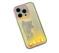 Bpoeee Christmas Light-Up for iPhone Case, Luminous Cartoon Cat & Dog for iPhone Case (12 Pro MAX,#5)