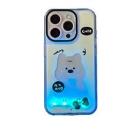 Bpoeee Christmas Light-Up for iPhone Case, Luminous Cartoon Cat & Dog for iPhone Case (15 Pro,#4)