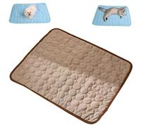 Bpoeee Cooling Mat for Cats, Washable Sleeping Pad for Dog&Cat, Summer Outdoor Pet Cooling Mats, Portable Pets Self Cool Pad Blanket Ice Pad for Home and Outdoor (Dark Gray,XX-Large)
