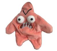 Bpoeee Dancing Angry Starfish Prank Toy, Angry Starfish Toy, Embarrassment Inside out Plush, Funny Stuffed Animals (Pink)