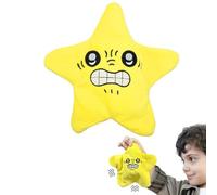 Bpoeee Dancing Angry Starfish Prank Toy, Angry Starfish Toy, Embarrassment Inside out Plush, Funny Stuffed Animals (Yellow)