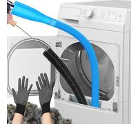Bpoeee Detachable Dryer Vent Cleaning Kit, Dryer Vent Cleaner Kit, Dryer Lint Brush Vent Cleaner, Cleaning Tools for Dryer Vents, Dry Cleaning Kit for Dryer, Dryer Lint Vac Attachment (Blue)