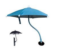 Bpoeee Magnetic Umbrella Phone Stand, Universal Portable & Adjustable Sunshade Mobile Phone Holder, Car Mount Compatible for Outdoor Watching Videos and Taking Photos (Blue)
