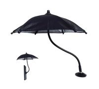 Bpoeee Magnetic Umbrella Phone Stand, Universal Portable & Adjustable Sunshade Mobile Phone Holder, Car Mount Compatible for Outdoor Watching Videos and Taking Photos (Black)