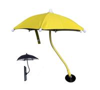 Bpoeee Magnetic Umbrella Phone Stand, Universal Portable & Adjustable Sunshade Mobile Phone Holder, Car Mount Compatible for Outdoor Watching Videos and Taking Photos (Yellow)