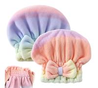 Bpoeee Super Absorbent Microfiber Hair Towel Wrap for Women, Soft Fast Drying Hair Towel for Wet Hair