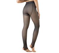 Bpoeee Warm Plush-Lined Elasticated Tights for Women - Soft & Stretchy Thermal Leggings, Cozy Winter Tights for Cold Weather (SKIN-B,65-100KG (plus))