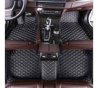 BPOOBP Alfombrillas de cuero para Audi SQ7 2016-2019, para todo clima, juego de accesorios, felpudo negro y beige