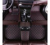 BPOOBP Alfombrillas de piel para coche para S6 C7 2013-2018, para todo tipo de clima, juego de accesorios, felpudo, negro y rojo
